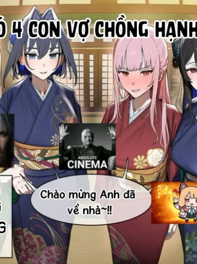 Nhà có 4 con vợ chồng HẠNH PHÚC